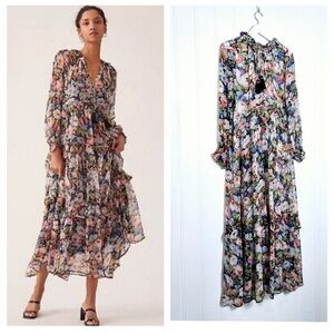 Anthropologie The Marais printed maxi dress